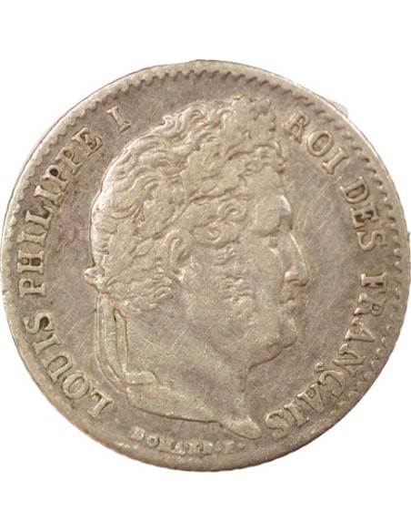 Louis-Philippe Ier 1/4 franc Argent 1837 W Lille
