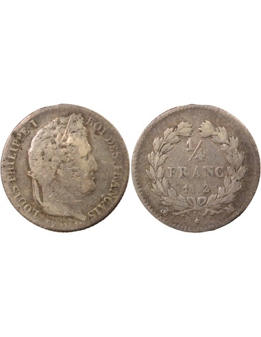 Louis-Philippe Ier 1/4 franc Argent 1832 M Toulouse