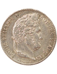 Louis-Philippe Ier 1/4 franc Argent 1838 A - Paris 2