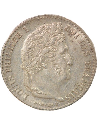 Louis-Philippe Ier 1/4 franc Argent 1833 W Lille