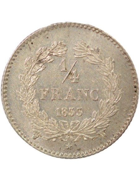 Louis-Philippe Ier 1/4 franc Argent 1833 W Lille