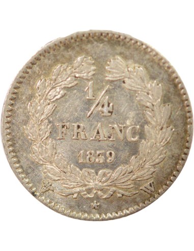 Louis-Philippe Ier 1/4 franc Argent 1839 W Lille