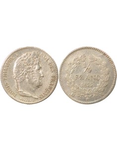 Louis-Philippe Ier 1/4 franc Argent 1833 K Bordeaux