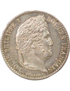 Louis-Philippe Ier 1/4 franc Argent 1834 W Lille 2