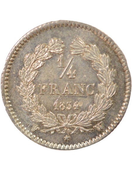 Louis-Philippe Ier 1/4 franc Argent 1834 W Lille