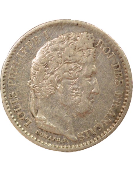 Louis-Philippe Ier 25 centimes Argent 1845 B Rouen