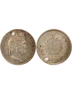 Louis-Philippe Ier 1/4 franc Argent 1840 W Lille