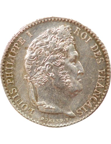 Louis-Philippe Ier 1/4 franc Argent 1844 W Lille