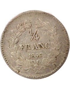 Louis-Philippe Ier 1/4 franc Argent 1843 B Rouen 2