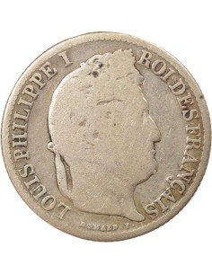 Louis-Philippe Ier 1/2 franc Argent 1842 B Rouen 2