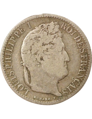 Louis-Philippe Ier 1/2 franc Argent 1845 B Rouen