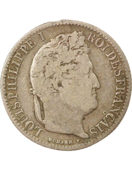 Louis-Philippe Ier 1/2 franc Argent 1845 B Rouen