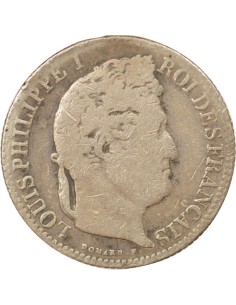 Louis-Philippe Ier 50 centimes Argent 1845 B Rouen 2