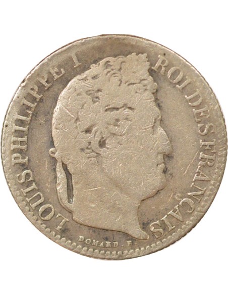 Louis-Philippe Ier 50 centimes Argent 1845 B Rouen