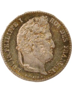 Louis-Philippe Ier 1/4 franc Argent 1842 B Rouen 2