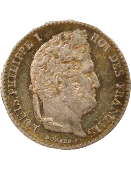 Louis-Philippe Ier 1/4 franc Argent 1842 B Rouen