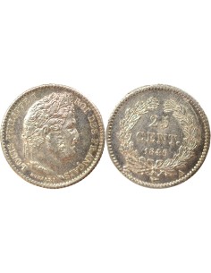 Louis-Philippe Ier 25 centimes Argent 1846 A - Paris