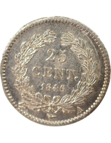 Louis-Philippe Ier 25 centimes Argent 1846 A - Paris