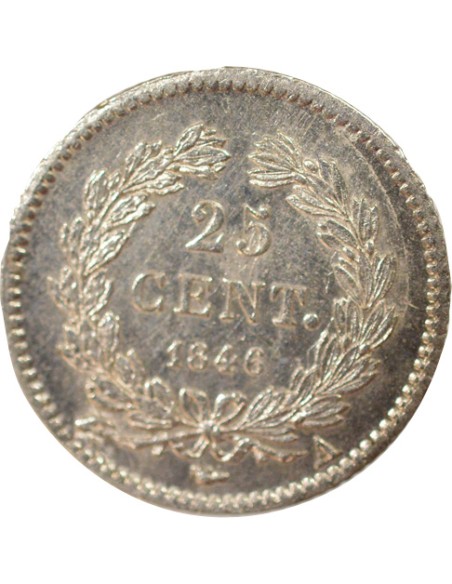 Louis-Philippe Ier 25 centimes Argent 1846 A - Paris