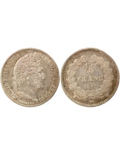 Louis-Philippe Ier 1/4 franc Argent 1843 W Lille