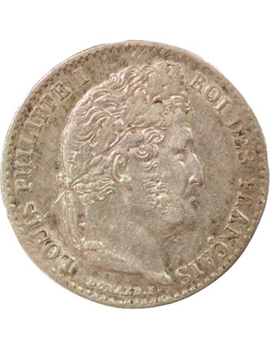 Louis-Philippe Ier 1/4 franc Argent 1843 W Lille