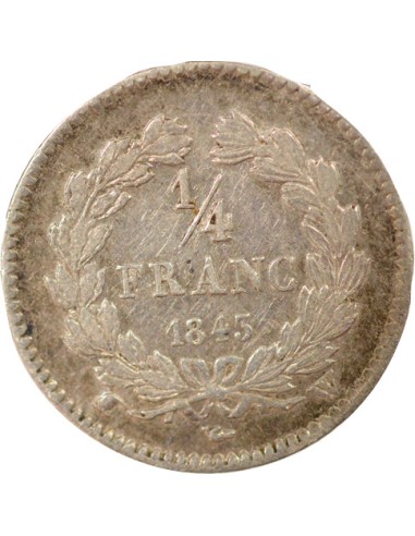Louis-Philippe Ier 1/4 franc Argent 1843 W Lille