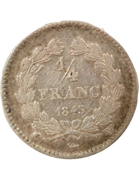 Louis-Philippe Ier 1/4 franc Argent 1843 W Lille
