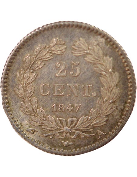 Louis-Philippe Ier 25 centimes Argent 1847 A - Paris