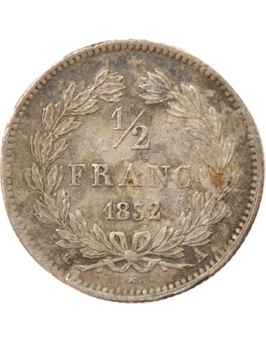 Louis-Philippe Ier 1/2 franc Argent 1832 A - Paris