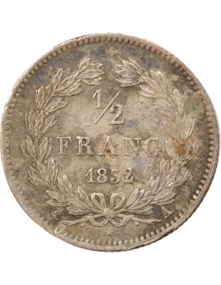 Louis-Philippe Ier 1/2 franc Argent 1832 A - Paris
