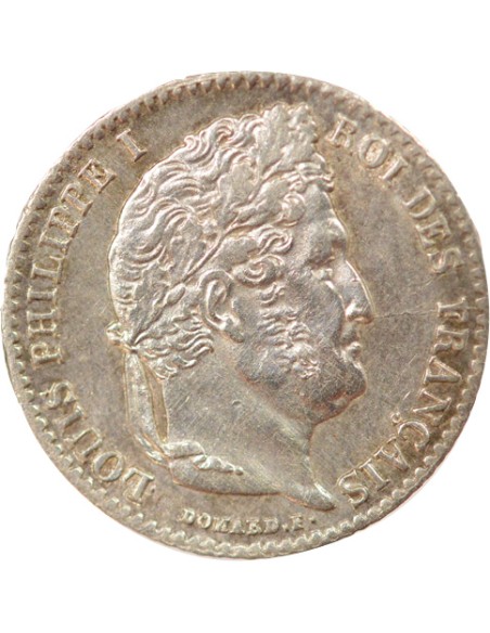Louis-Philippe Ier 1/4 franc Argent 1843 K Bordeaux