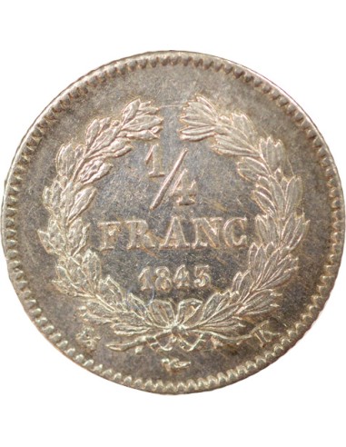 Louis-Philippe Ier 1/4 franc Argent 1843 K Bordeaux