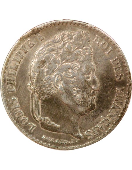 Louis-Philippe Ier 1/4 franc Argent 1845 W Lille