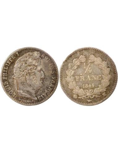 Louis-Philippe Ier 1/4 franc Argent 1844 K Bordeaux