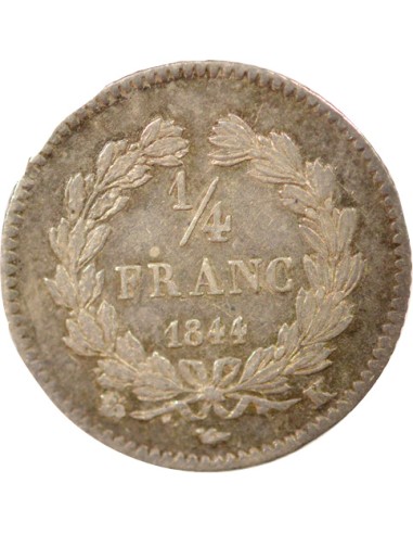 Louis-Philippe Ier 1/4 franc Argent 1844 K Bordeaux