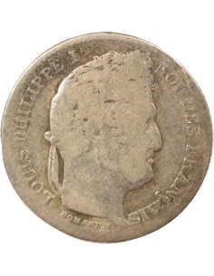 Louis-Philippe Ier 25 centimes Argent 1845 BB Strasbourg 2