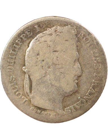 Louis-Philippe Ier 25 centimes Argent 1845 BB Strasbourg