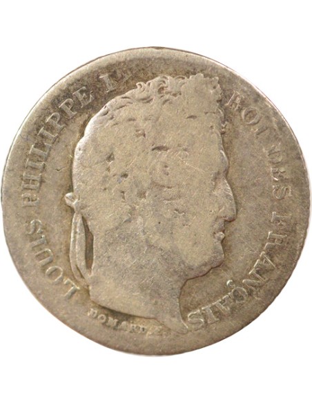 Louis-Philippe Ier 25 centimes Argent 1845 BB Strasbourg