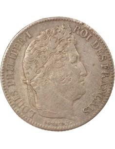 Louis-Philippe Ier Tête Laurée 1 franc Argent 1834 D Lyon 2