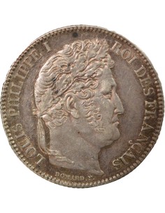 Louis-Philippe Ier Tête Laurée 1 franc Argent 1848 A - Paris 2