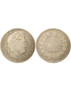 Louis-Philippe Ier Tête Laurée 1 franc Argent 1838 K Bordeaux