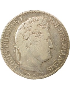 Louis-Philippe Ier Tête Laurée 1 franc Argent 1838 K Bordeaux 2