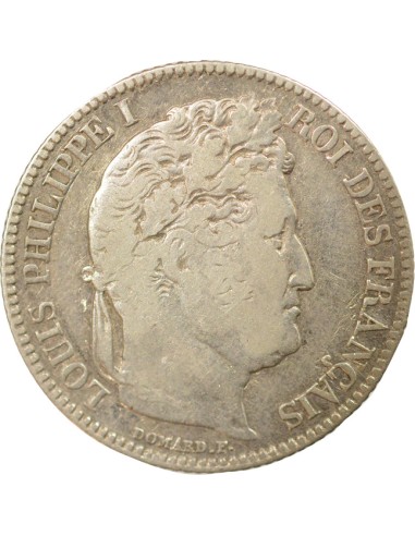 Louis-Philippe Ier Tête Laurée 1 franc Argent 1838 K Bordeaux