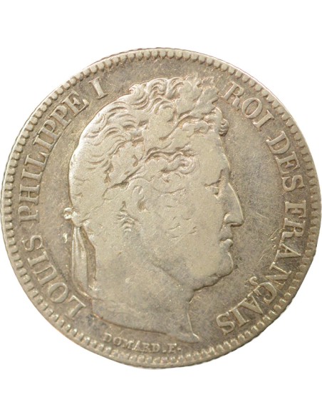 Louis-Philippe Ier Tête Laurée 1 franc Argent 1838 K Bordeaux