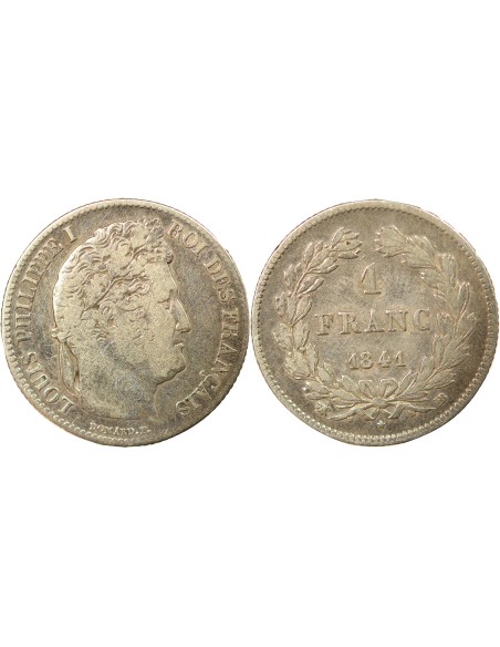 Louis-Philippe Ier Tête Laurée 1 franc Argent 1841 BB Strasbourg