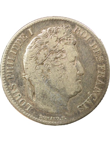 Louis-Philippe Ier Tête Laurée 1 franc Argent 1841 BB Strasbourg