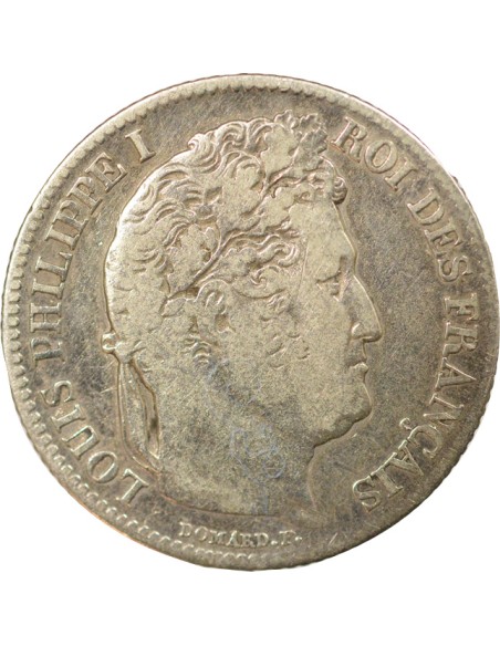 Louis-Philippe Ier Tête Laurée 1 franc Argent 1841 BB Strasbourg