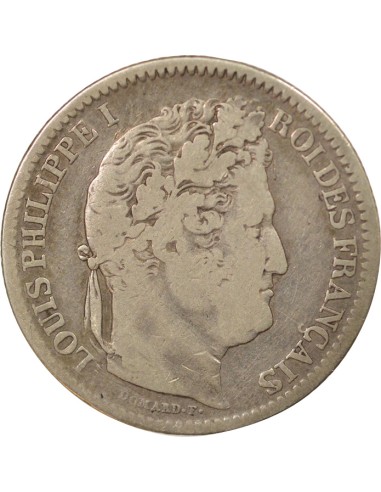 Louis-Philippe Ier 2 francs Argent 1845 W Lille