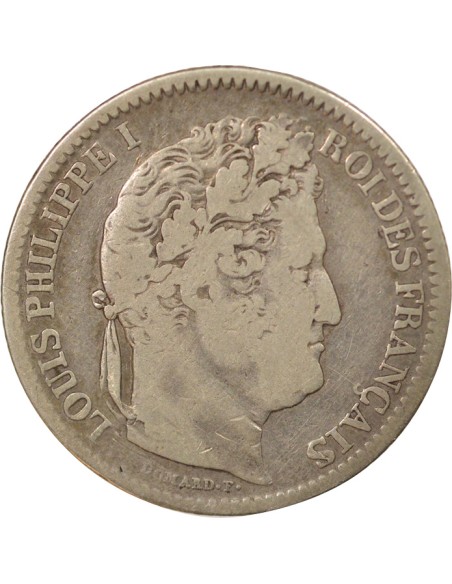 Louis-Philippe Ier 2 francs Argent 1845 W Lille
