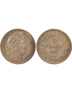 Louis-Philippe Ier Tête Laurée 1 franc Argent 1834 A - Paris